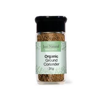 Ground Coriander Organic in Glass 40g