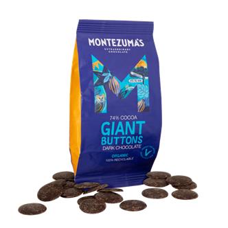 Dark Chocolate Buttons Organic 74% 200g