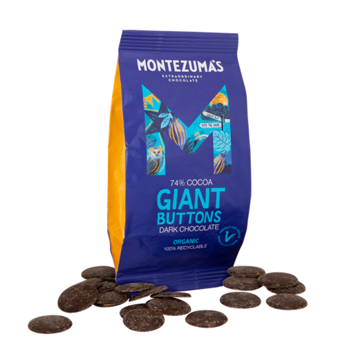 Dark Chocolate Buttons Organic 74% 200g