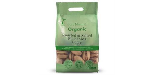 Pistachios Roasted in Shell Organic 80g