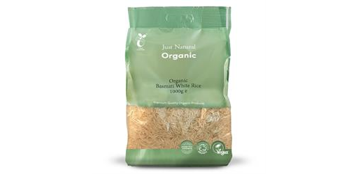 White Basmati Rice Organic 1kg