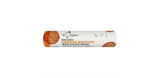 Orange Biscuits with cocoa beans organic 250g