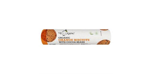 Orange Biscuits with cocoa beans organic 250g