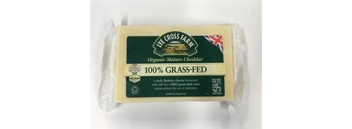 100% Grass Fed Cheddar 345g