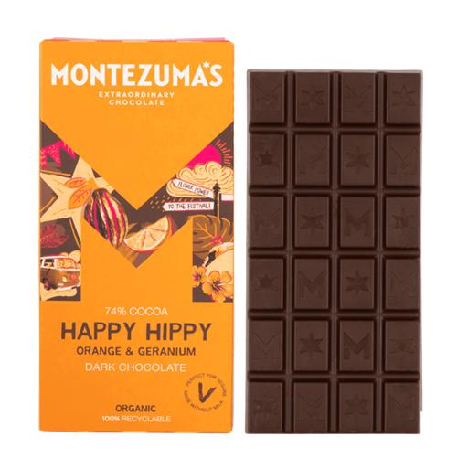 Dark Orange & Geranium Chocolate 90gOrganic