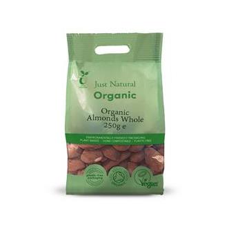 Whole Almonds Organic 250g