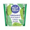 Wild Garlic & Basil Olives in Oil Organic 150g