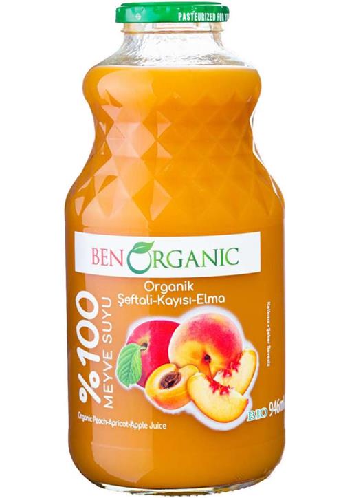 Peach, Apricot and Apple Juice Organic946ml
