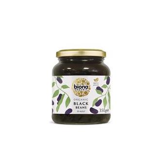 Black Beans in Glass Jars 350g Organic