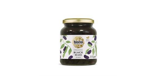 Black Beans in Glass Jars 350g Organic