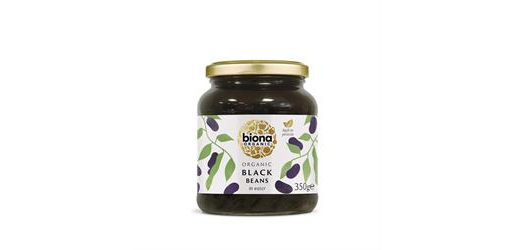 Black Beans in Glass Jars 350g Organic