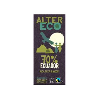 Dark Chocolate 70% Ecuador Organic 100g