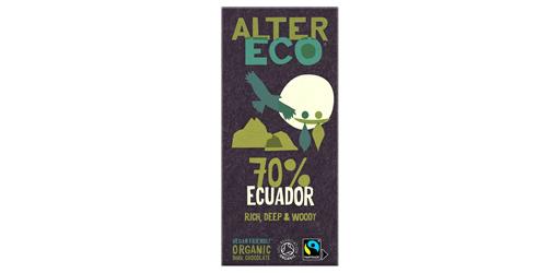 Dark Chocolate 70% Ecuador Organic 100g