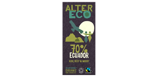 Dark Chocolate 70% Ecuador Organic 100g