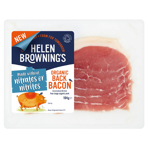 Unsmoked Back Bacon Organic 180g