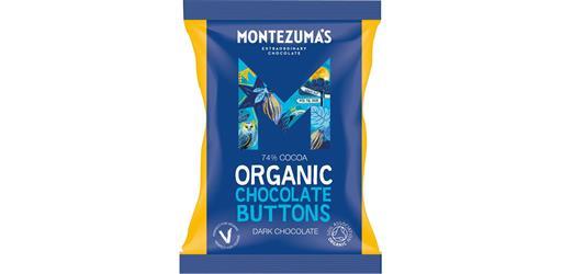 Dark Chocolate Buttons Organic 74% 120g