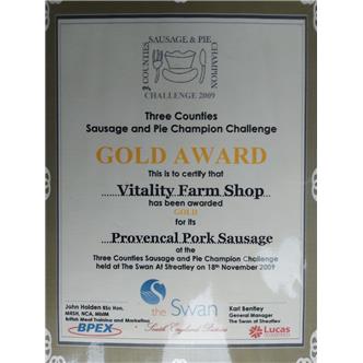Organic 'Provencale' Sausage
