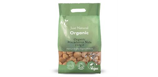 Macadamia Nuts Organic 250g