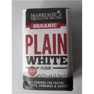 Plain White organic flour 1kg