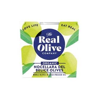 Organic Nocellara del Belice olives in  oil. 210g