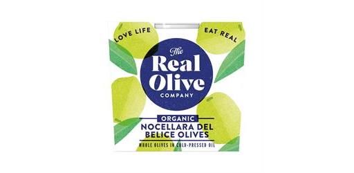 Organic Nocellara del Belice olives in  oil. 210g