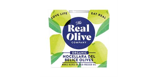 Organic Nocellara del Belice olives in  oil. 210g