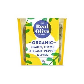 Olives - Lemon & Thyme in Oil  - Organic 150g