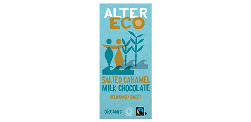 Milk Chocolate Salted Caramel Organic 100g