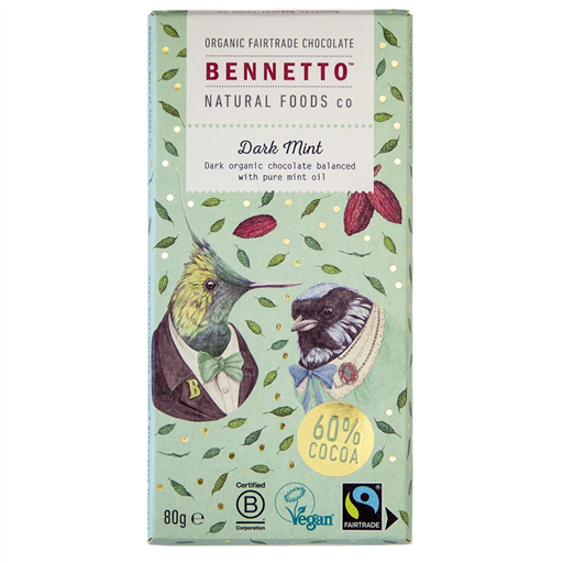 Dark Mint Chocolate Organic 80g