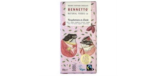 Dark Raspberry Chocolate Organic 80g