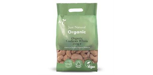Cashews Whole organic 250g