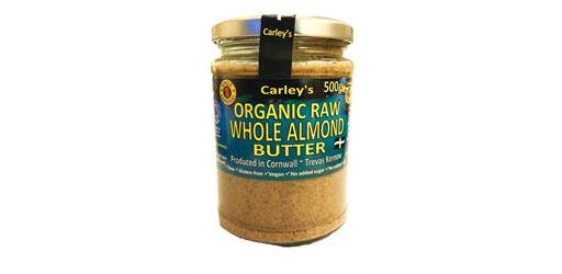 Carley's Organic Raw Almond Butter 500g