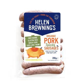 'Speedy' Pork sausages Organic 200g